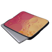 Digitale Blase in Rosa und Orange Laptopschutzhülle (Vorne Knopf)