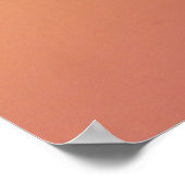 Digitale Blase in Rosa und Orange Poster (Ecke)