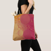 Digitale Blase in Rosa und Orange Tasche (Von Nahem)