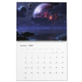 Digitale Blasphämie Planetscapes Wall Calendar Kalender (Jan 2027)