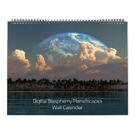 Digitale Blasphämie Planetscapes Wall Calendar Kalender
