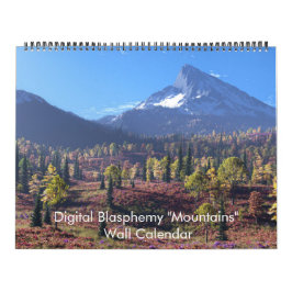 Digitale Blasphemie "Mountains" Wall Calendar Kalender