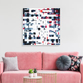 Digitale Blöcke Leinwanddruck (Insitu (Wohnzimmer))
