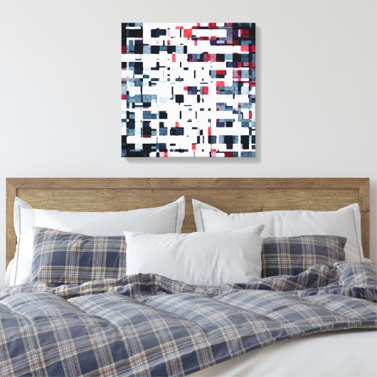 Digitale Blöcke Leinwanddruck (Insitu (Schlafzimmer))