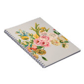 Digitale Blume Aquarellbild. Handbuch oder Notizblock (Rechte Seite)