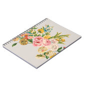Digitale Blume Aquarellbild. Handbuch oder Notizblock (Linke Seite)