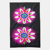 Digitale Blume Geschirrtuch (Vertikal)