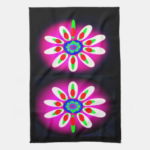 Digitale Blume Geschirrtuch