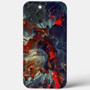 Digitale Blume in Asche und Kohle über Kohlen 3 Case-Mate iPhone Hülle