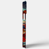 Digitale Blume in Asche und Kohle über Kohlen 3 Case-Mate iPhone Hülle (Rückseite / Rechts)