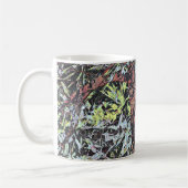 Digitale Blume mit Baumstruktur Kaffeetasse (Links)
