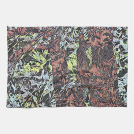 Digitale Blume mit Baumstruktur Küchentuch