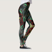 Digitale Blume mit metallischen oder kristallinen  Leggings (Rechts)