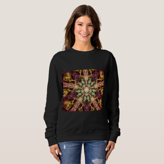 Digitale Blume Sweatshirt (Vorne ganz)