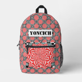 Digitale Blume von Kenneth Yoncich Bedruckter Rucksack (Vorderseite)