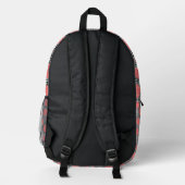 Digitale Blume von Kenneth Yoncich Bedruckter Rucksack (Rückseite)