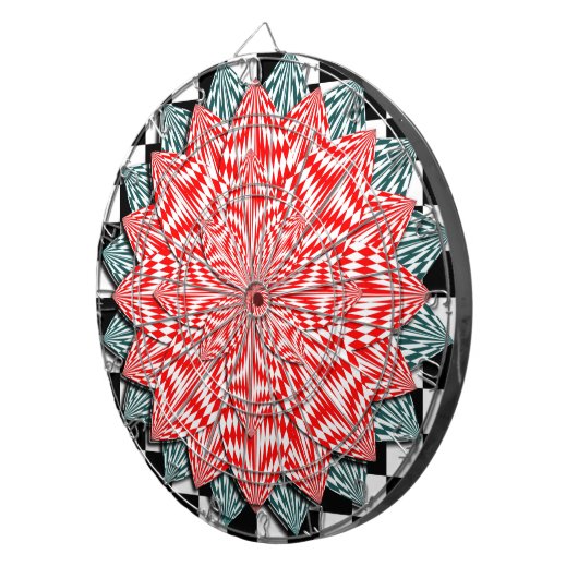 Digitale Blume von Kenneth Yoncich Dartscheibe (Vorderseite rechts)