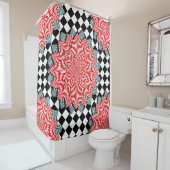 Digitale Blume von Kenneth Yoncich Duschvorhang (Beispiel)