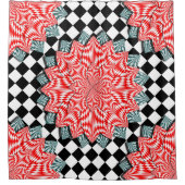 Digitale Blume von Kenneth Yoncich Duschvorhang (Vorderseite)