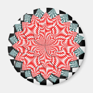 Digitale Blume von Kenneth Yoncich Magnet