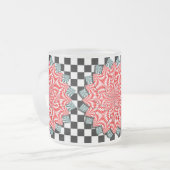 Digitale Blume von Kenneth Yoncich Mattglastasse (Vorderseite Links)