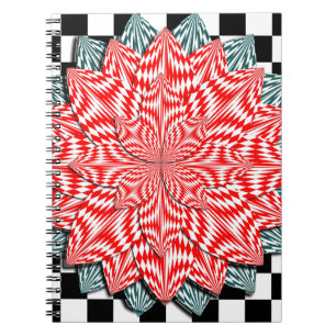 Digitale Blume von Kenneth Yoncich Notizblock