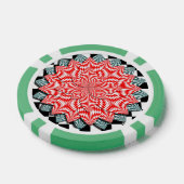 Digitale Blume von Kenneth Yoncich Pokerchips (Einzeln)