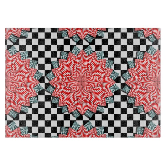 Digitale Blume von Kenneth Yoncich Schneidebrett (Vorderseite)