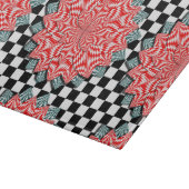 Digitale Blume von Kenneth Yoncich Schneidebrett (Ecke)