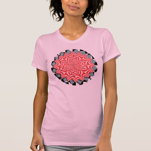 Digitale Blume von Kenneth Yoncich T-Shirt (Vorderseite)
