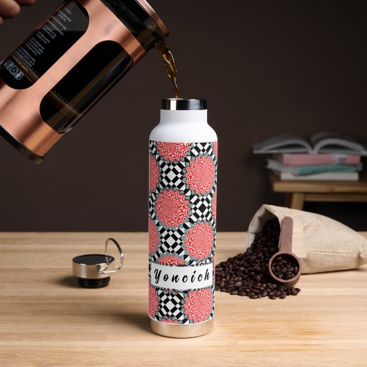 Digitale Blume von Kenneth Yoncich Trinkflasche (Kaffee)