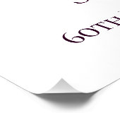 Digitale Blume zum 60. Geburtstag Lila Lilac Poster (Ecke)