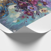 Digitale Blumenzusammensetzung Geschenkpapier (Ecke)