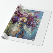Digitale Blumenzusammensetzung Geschenkpapier (Ungerollt)