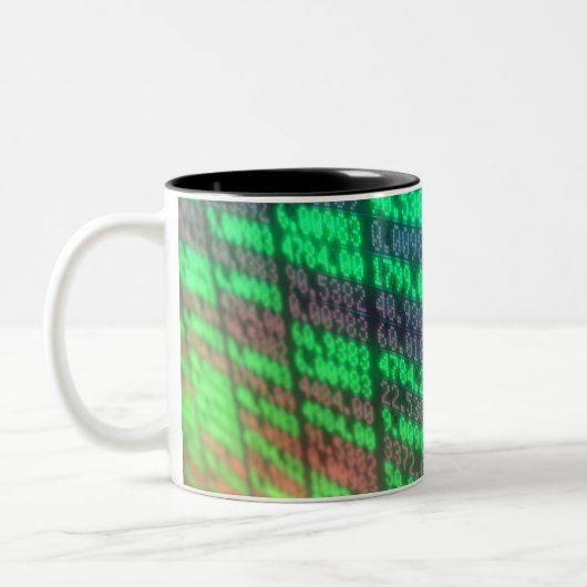 Digitale Börse Zweifarbige Tasse (Links)