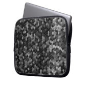 Digitale Camouflage aus gebürstetem Metall Laptopschutzhülle (Vorderseite Links)