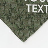 Digitale Camouflage Behalte Ruhe und Text Fleecedecke (Ecke)