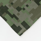 Digitale Camouflage Behalte Ruhe und Text Fleecedecke (Ecke)