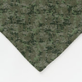 Digitale Camouflage Behalte Ruhe und Text Fleecedecke (Ecke)