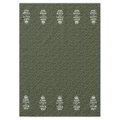 Digitale Camouflage Behalte Ruhe und Text Tischdecke (Vorderseite)