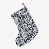 Digitale Camouflage-Dekoration im urbanen Stil Kleiner Weihnachtsstrumpf (Rückseite (Hängend))