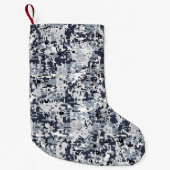 Digitale Camouflage-Dekoration im urbanen Stil Kleiner Weihnachtsstrumpf (Vorderseite)