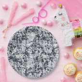 Digitale Camouflage-Dekoration im urbanen Stil Pappteller (Party)