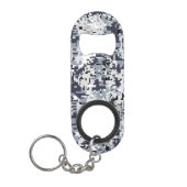 Digitale Camouflage-Dekoration im urbanen Stil Schlüsselbund Flaschenöffner (Vorderseite)