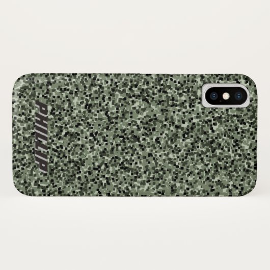 Digitale Camouflage für benutzerdefinierte Blöcke Case-Mate iPhone Hülle (Rückseite (Horizontal))
