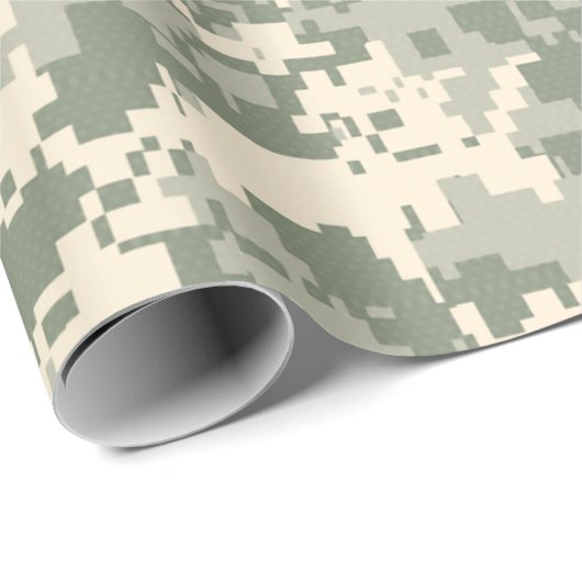 "DIGITALE CAMOUFLAGE" GESCHENKPAPIER (Rolleneckpunkt)