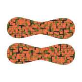 Digitale Camouflage Grün-Orangefarbenes Muster Baseball (Paneele)