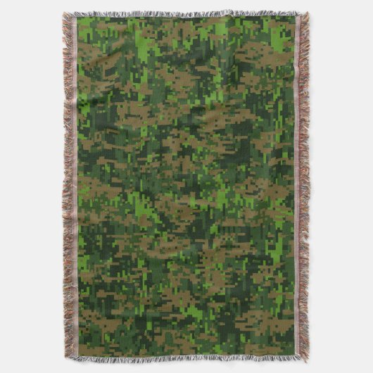 Digitale Camouflage im Holzstil Decke (Vorderseite Vertikal)