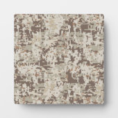 Digitale Camouflage im Wüstenstil Fotoplatte (Vorderseite)