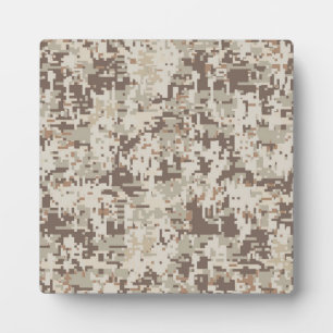 Digitale Camouflage im Wüstenstil Fotoplatte